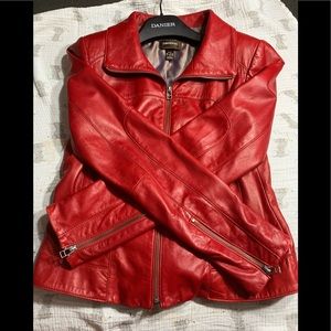 Daniel Authentic Leather-Red jacket
